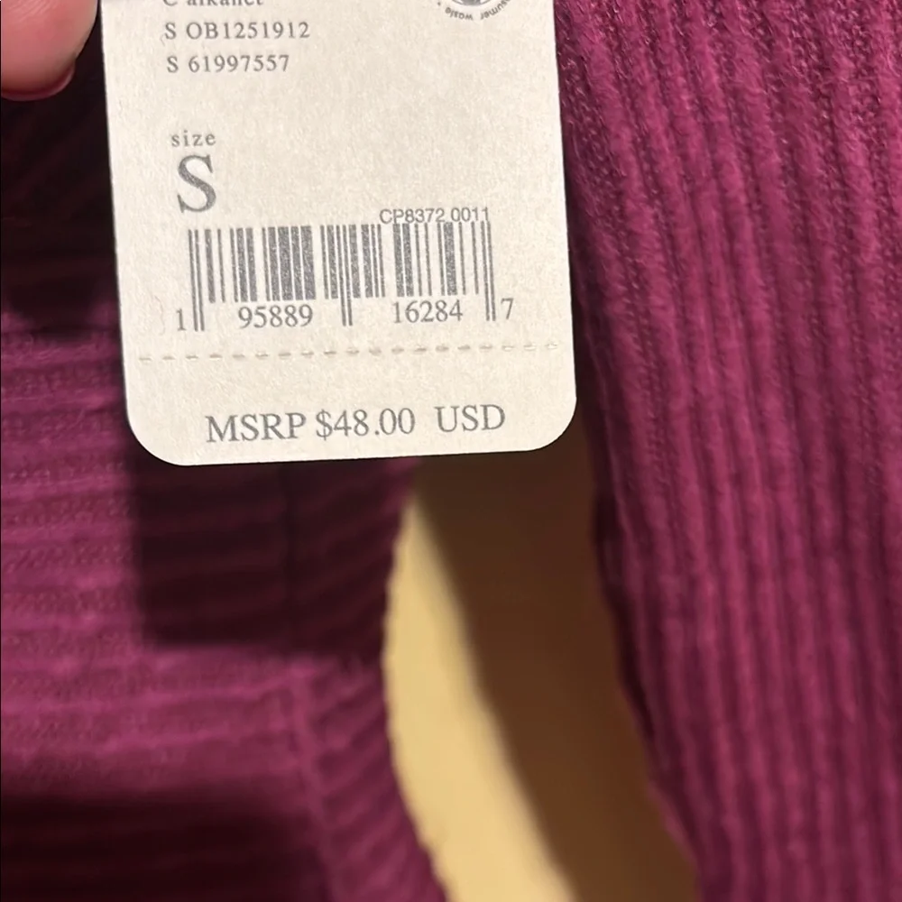 Deep V-Neck Ribbed Sweater - Picture 4 of 5